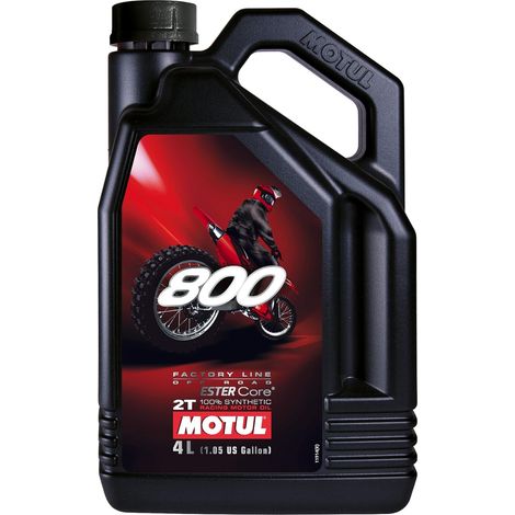 Bidon de 4L d'huile 2 temps Motul 800 FACTORY LINE OFF ROAD (1/2)