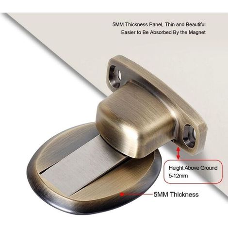 Fermi Porte Magnetici in Metallo Modello Forte - Bronzo Per Installazione a Pavimento (1/3)
