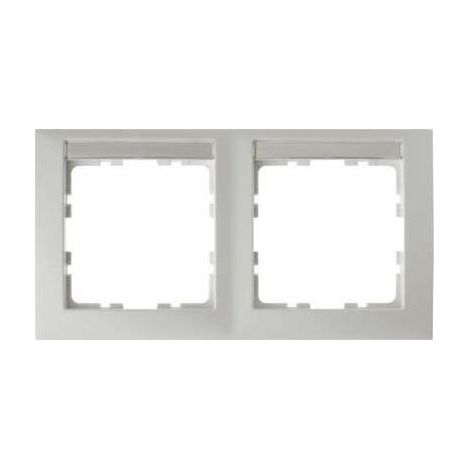Berker S1 Marco 2 elementos horizontal mate blanco polar 10229919