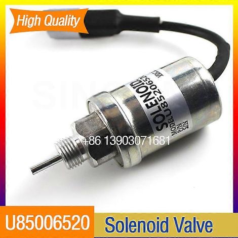 Kraftstoffabsperr-Magnetventil für 12V Dieselmotor, Stromanschluss, U85206520 185206450 A0363175DC, für Bagger. (1/2)