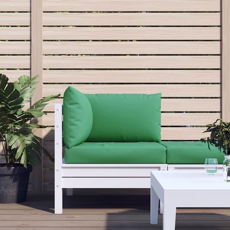 Coussins de palette lot de 3 vert tissu oxford (1/5)