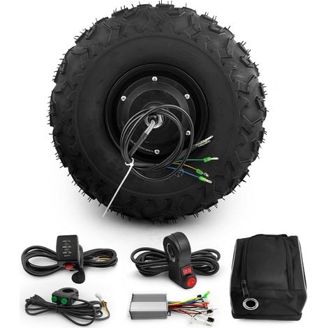 Kit moteur de moyeu de brouette 36 V 48 V 350 W 500 W tout-terrain 36,5 cm (1/5)