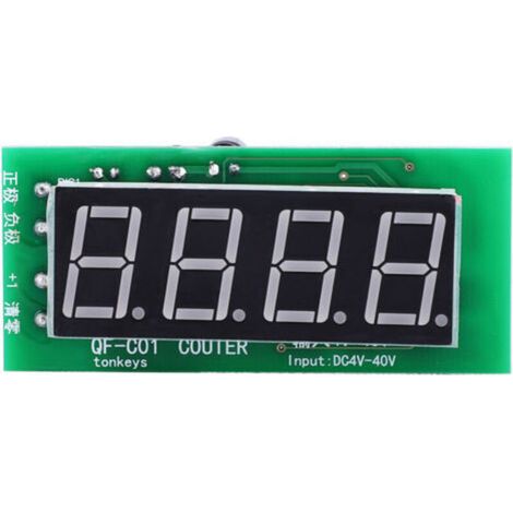 Module de Testeur de Cymomètre de Compteur de Fréquence avec Fonction de Mémoire QF-C04 à Affichage Numérique à 4 Chiffres DC4-40V. (1/5)