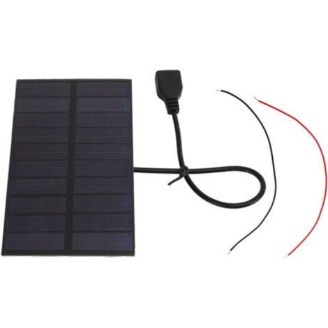 Panneaux solaires DIY en silicium monocristallin 1,5 W 5 V avec interface USB, mini panneau solaire flexible (1/5)