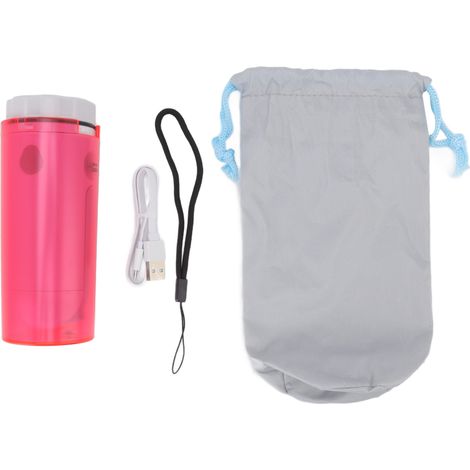 Bidon de Toilette Portable 230ml USB Rechargeable, Économiseur d'Eau Efficace, Bouteille Rouge pour Voyage (1/5)