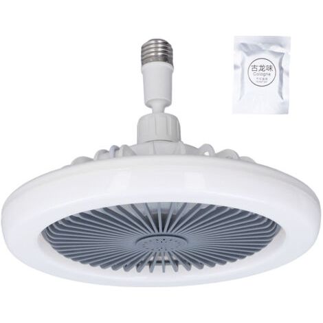 Ventilateur de plafond 85-265 V, ventilateur d'éclairage réglable avec pied de lampe E27 pour la maison (1/5)