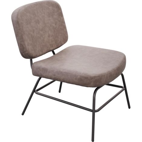 Fauteuil gris 59x74,5x70,5 cm