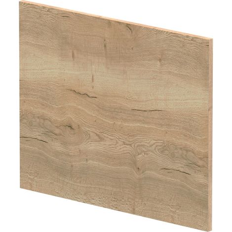1700mm Chartley L Shape Square End Bath Panel - Textured Woodgrain Autumn Oak
