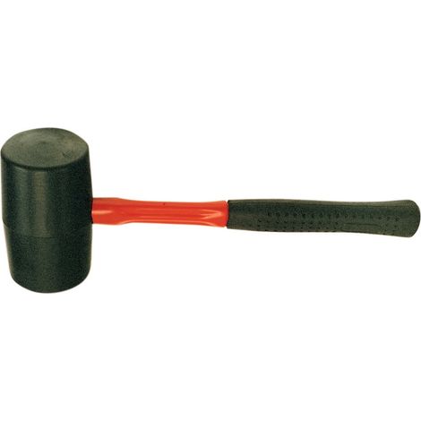 1PZ MAZZUOLA CON TESTA IN GOMMA 45 MM MANICO FIBERGLASS 80310 (1/2)