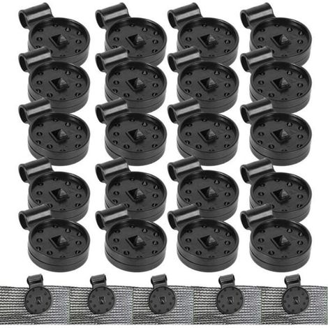 Fixation de Voile d'Ombre, Pinces pour Toile d'Ombre de Serre, Attache Clip pour Filet Pare-Soleil Fixe (1/5)
