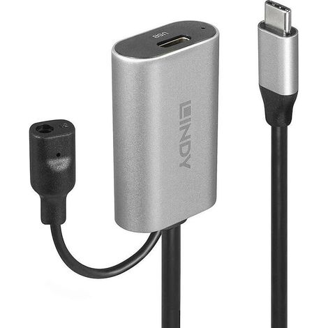 Cable de extensión Lindy Active USB 3.1 C/C de 5 m, 43271 (1/2)