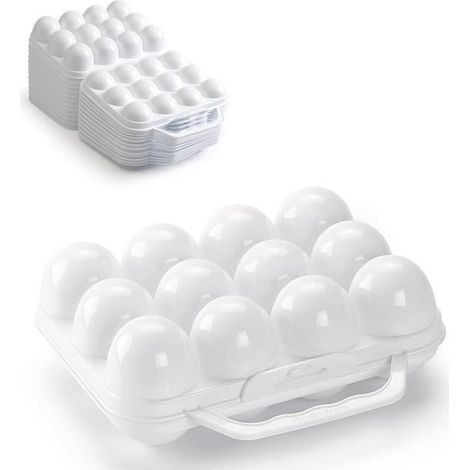 Set 4 Portauova / Contenitori per Uova Hemax Bianco (1/4)