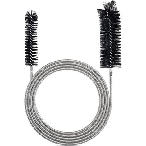 Brosse de Nettoyage Flexible pour Tube d'alimentation - Outil de Nettoyage de Tuyau - Noir