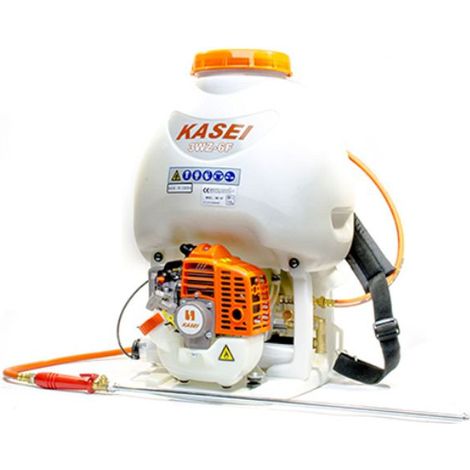 Pulv&eacuterisateur &agrave dos Kasei 3WZ7E avec moteur &agrave essence et r&eacuteservoir de 15 l - Forbice + Innesto rapido 1/4