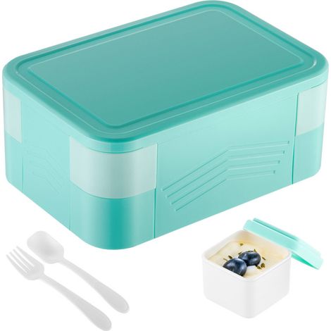 boîte bento pliable,1550Millilitre étanche, bleu lac