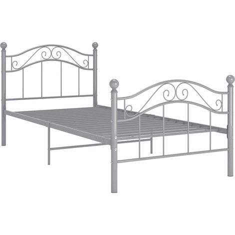 Maison Exclusive - Giroletto Grigio in Metallo 90x200 cm (1/5)