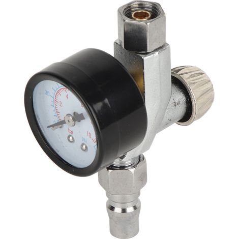 Régulateur de pression d'air 1/4 po NPT en acier allié résistant à l'usure pour pistolet à peinture automobile (1/5)