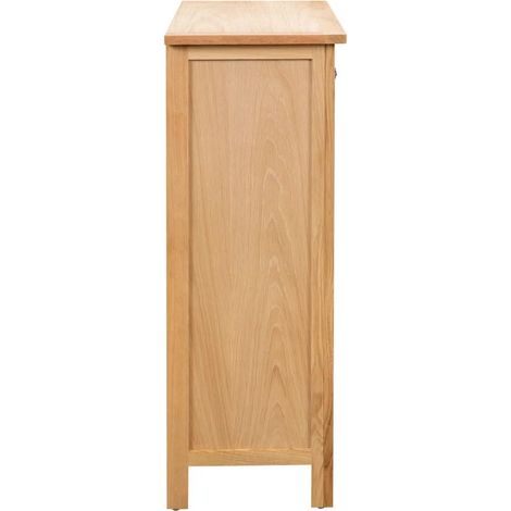 vidaXL Weinkühler aus Eichenholz 72x32x90 cm braun