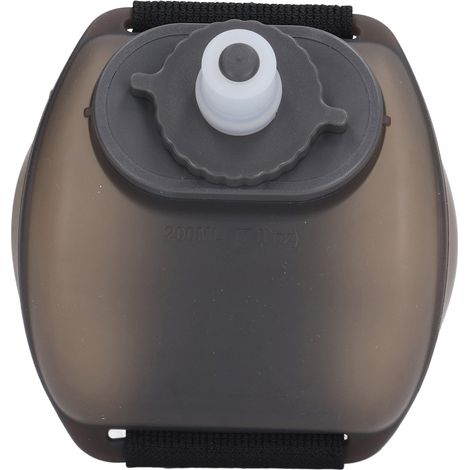 200ml Gourde Portative Poignet Randonnée Sport Extérieur Transparente Noir Main Libre (1/5)