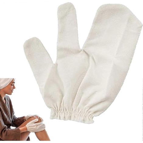 Gants Garshana en soie brute, gants de massage ayurvédiques, gants de gommage, gants de spa (1/2 pièces)