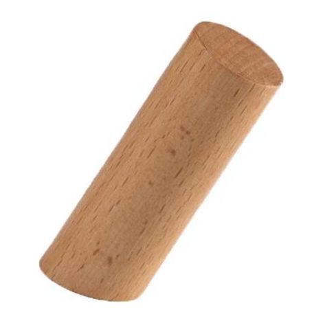 Ganchos de pared de madera, percheros para ropa, sombreros, bolsos, decoración de puerta principal - 4 piezas de haya (olmo amarillo, 8 cm) (1/4)