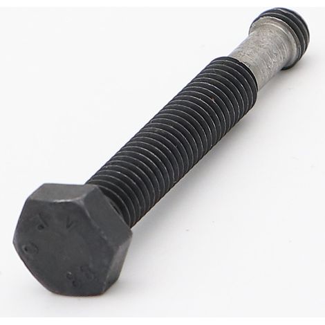 Vis métaux Tête hexagonale TH M8X55 Classe 8.8 à Gorge Acier zingué noir
