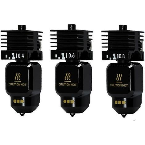 3-teiliges Hotend-Kit für Bambu Lab P2S/P2SC Hotend, Düse aus gehärtetem Stahl mit Silikonhülle, Druckkopf-Hotend-Extruder-Kit()