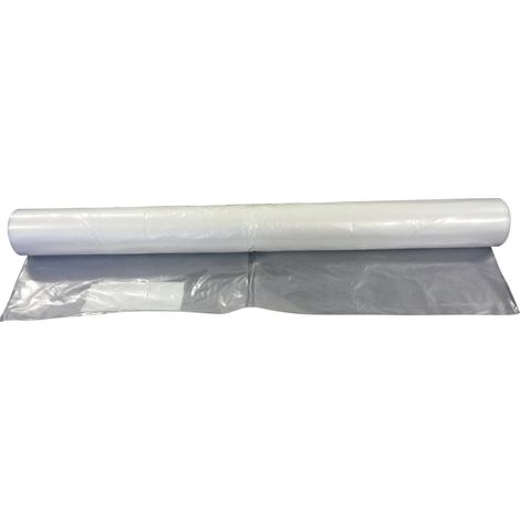 bâche de chantier - pe - 50 microns - translucide - 3 x 25 mètres - agi robur 393213