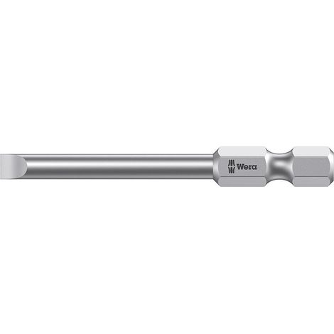 Punta plana Wera de 1/4" DIN3126E6.3, larga, 5,5 x 0,8 x 50 mm