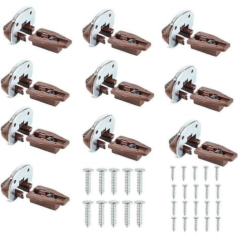 Kit de 10 glissières de tiroir de rechange, pièces détachées pour commodes et vaisseliers (1/5)