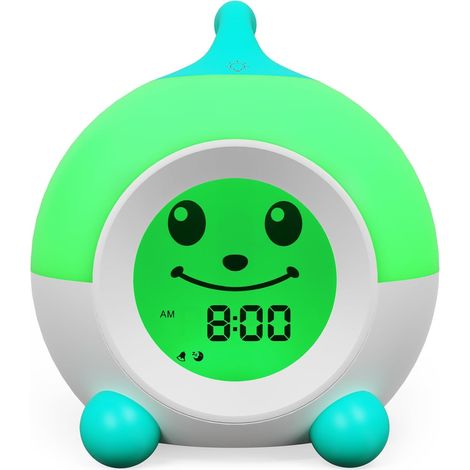 Réveil Enfant, Horloge Apprentissage Sommeil avec Veilleuse Prêt à Se Lever, Horloge Bébé avec Veilleuse Tactile, Cadre Sieste Cadeau pour Filles Garçons 2-9 Ans (1/5)