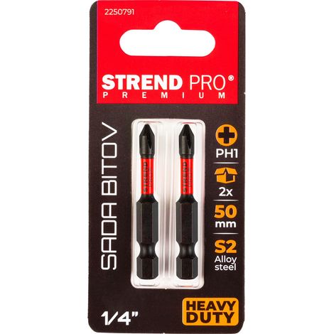 Bit Strend Pro Premium Phillips, PH 1, Pack. 2 Stk. (1/2)