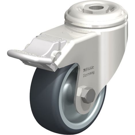 Blickle 574293 LKRXA-TPA 80G-FI Lenkrolle mit Feststeller Rad-Durchmesser: 80 mm Tragfähigkeit (max. (1/2)