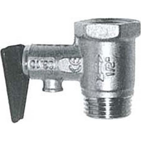 1PZ VALVOLA DI SICUREZZA PER SCALDABAGNO CON LEVA ART.367 - MF 1/2"