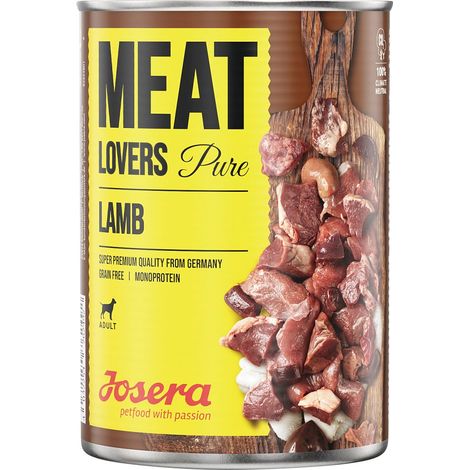 Josera Meat Lovers Hundenassfutter Adult getreidefrei 800 g Lamm Nassfutter