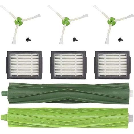 Pièces de rechange pour aspirateurs iRobot Roomba i6 i7 i3 i4 i8 E5 E6 : filtres, accessoires pour Roomba i3+ i7+ i8+ j7 j7+ Plus : filtres, brosse latérale, brosses en caoutchouc multi-usages (1/5)