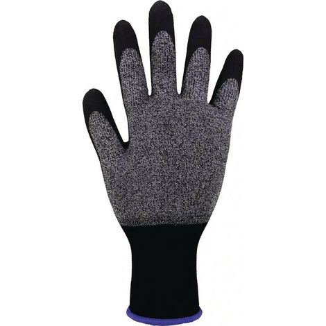 ASATEX Feinstrickhandschuh HIT-200 Gr.10 grau/schwarz EN 388,EN 21420:2020 PSA II (1/4)