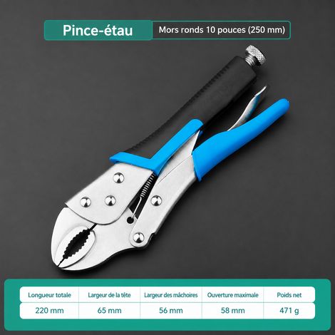 Pince-étau Manuelle 10 Pouces avec Poignée Gainée en Acier au Carbone 10 réf 8164 1 kg – Livraison gratuite