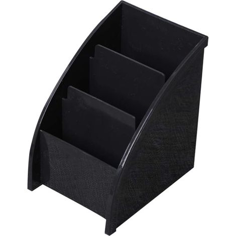 Boîte de rangement de bureau en plastique (noir) (1/2)