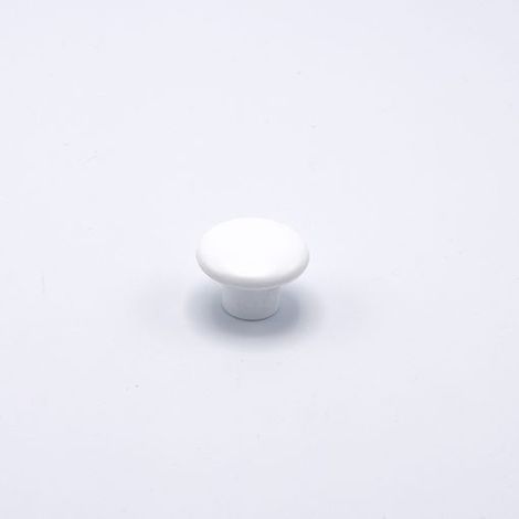 Pomello Piccolo per mobili Laccato Bianco diametro 32 mm in pvc