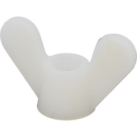 Ecrou A Grandes Ailettes M5 Nylon Blanc DIN 315
