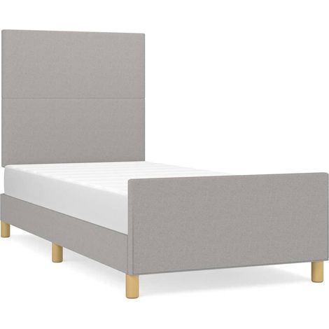 Maison Exclusive - Giroletto senza Materasso Grigio Chiaro 90x190 cm Tessuto (1/5)