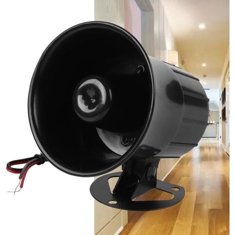 SIRENE ALARME ETANCHE EXTERIEUR 110dB CC 12V (1/3)