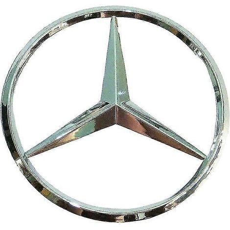Emblème de coffre Mercedes-Benz en forme d'étoile chromée, 90 mm