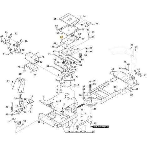 SUPPORTO SOSPENSIONE SEDILE PC-PCH'21 VNN ORIGINALE STIGA - 387785267/0