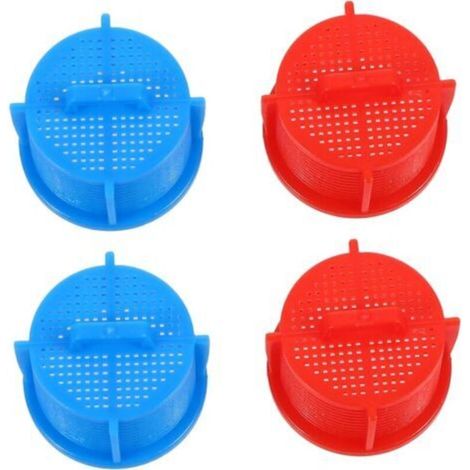 Paquet de 4 filtres de machine à laver, filtre de valve d'entrée d'eau de blanchisserie, purificateur d'eau, filtre à eau domestique, valve d'entrée d'eau en plastique, filtre de crépine (1/5)