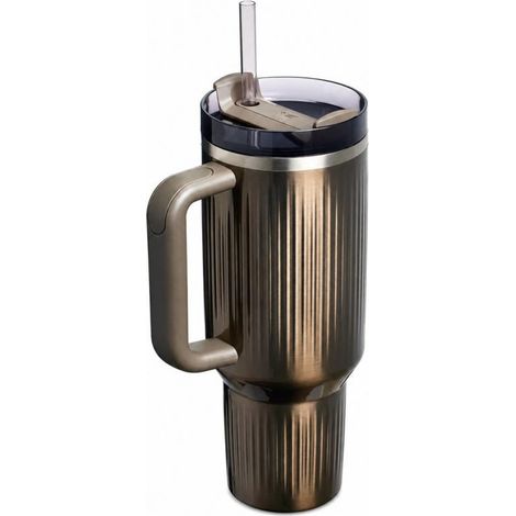 STANLEY vaso térmico Quencher H2.O Fluted 1.18L GunMetal Shine (1/3)