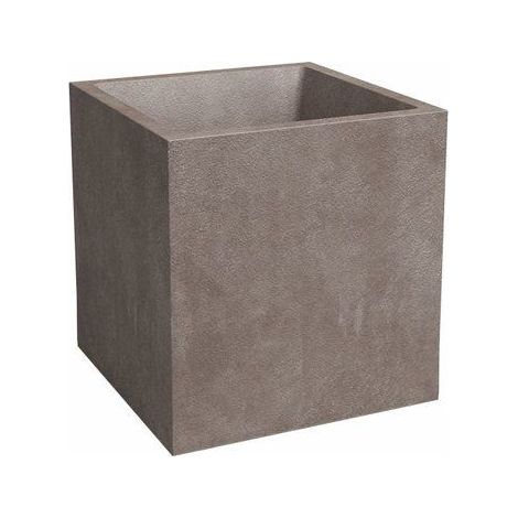ARTEVASI Pot de fleur - SYDNEY - 30 cm - 21 L - Taupe - Dimensions: 29.5x29.5x29.5 cm