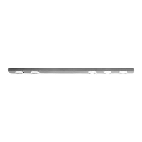 Button - Plafonnier LED 5xGX53 max 15W, Rectangulaire 120x10 cm, Métal peint, IP20 - Perenz - Aluminium