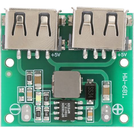 Module de chargeur abaisseur de tension CC-CC à double sortie USB 9 V/12 V/24 V vers 5 V 3 A (1/5)